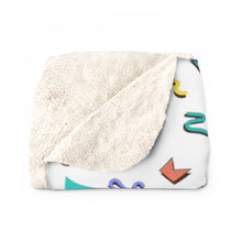 Load image into Gallery viewer, 90s Sherpa Fleece Blanket - Lili White Creations 