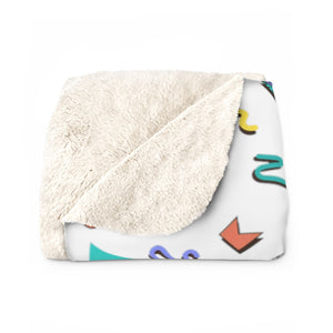 90s Sherpa Fleece Blanket - Lili White Creations 