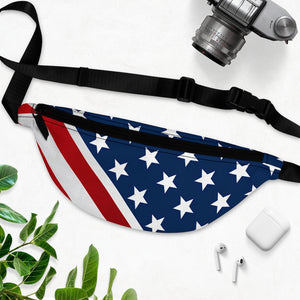 American Flag Fanny Pack - Lili White Creations 