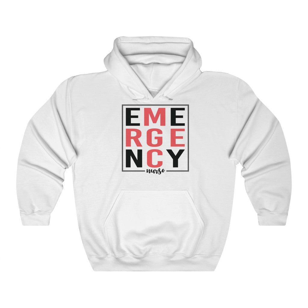 Emergency Nurse Unisex Heavy Blend Hooded Sweatshirt - Lili White Creations 