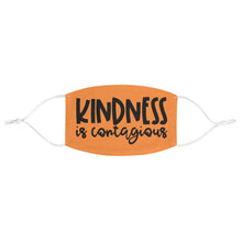 Load image into Gallery viewer, Kindness is Contagious Fabric Face Mask - Lili White Creations 