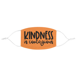 Kindness is Contagious Fabric Face Mask - Lili White Creations 