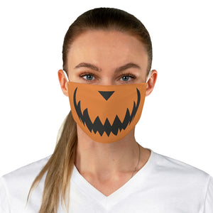 Jack O Lantern Pumpkin Fabric Face Mask