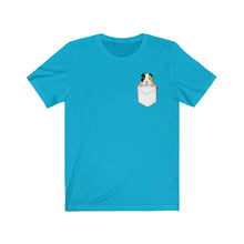 Load image into Gallery viewer, Guinea Pig in Pocket Unisex Jersey Short Sleeve Tee - Lili White Creations 