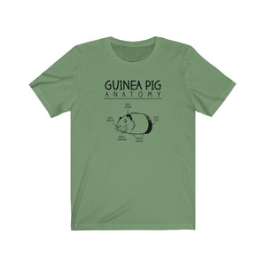 Guinea Pig Anatomy Funny Unisex Jersey Short Sleeve Tee - Lili White Creations 