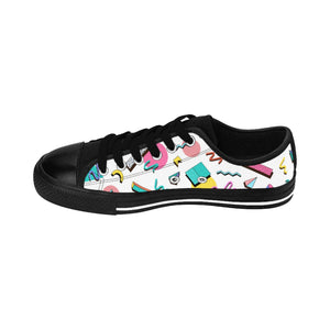 90s Print Men's Sneakers - Lili White Creations 