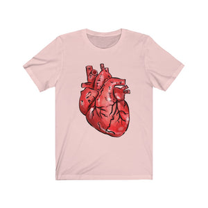 Anatomical Heart Unisex Jersey Short Sleeve Tee - Lili White Creations 