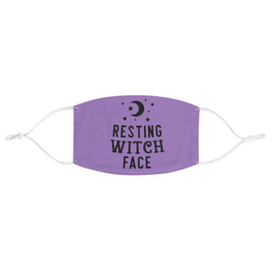 Resting Witch Face Fabric Face Mask