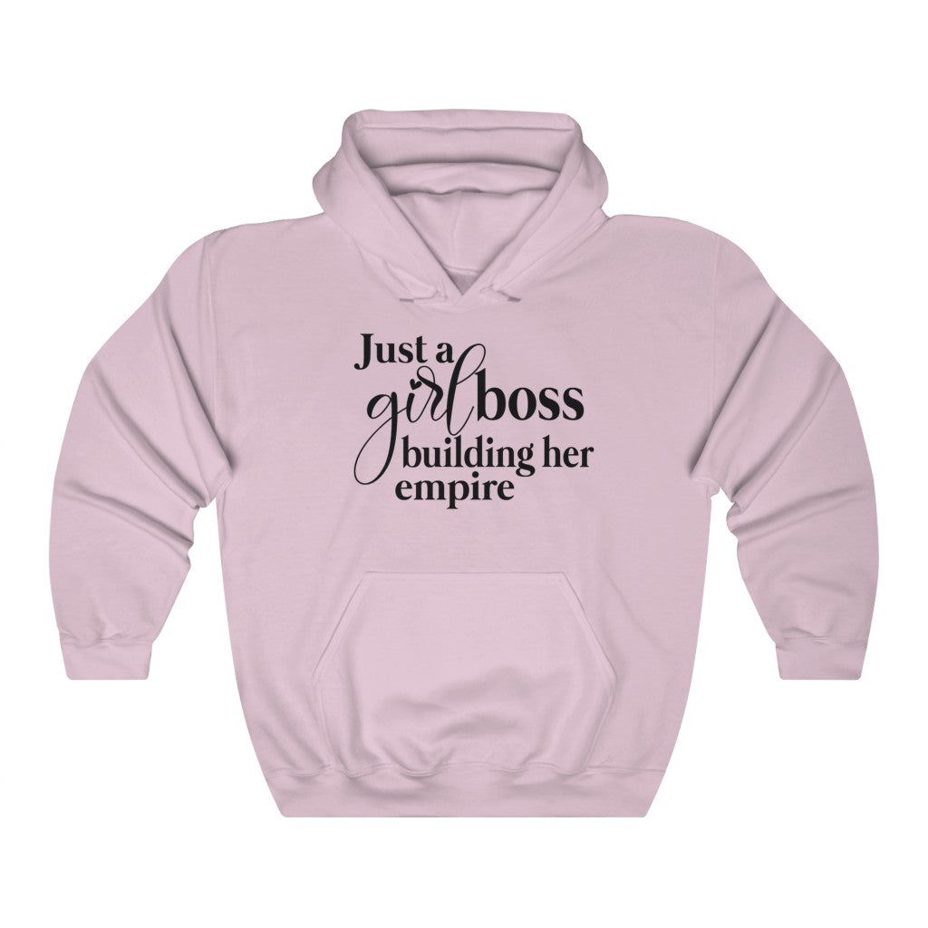 Just A Girl Boss Building Her Empire Unisex Heavy Blend Hooded Sweatshirt - Lili White Creations 