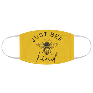 Just BEE Kind Yellow Fabric Face Mask - Lili White Creations 