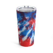 Load image into Gallery viewer, Red White &amp; Blue Tye Dye Tumbler 20oz - Lili White Creations 