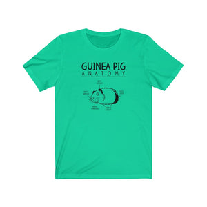 Guinea Pig Anatomy Funny Unisex Jersey Short Sleeve Tee - Lili White Creations 