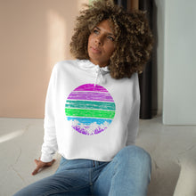 Load image into Gallery viewer, Retro 80s Design Crop Hoodie - Lili White Creations 