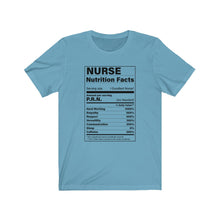 Load image into Gallery viewer, Nurse Nutritions Label Unisex Jersey Short Sleeve Tee - Lili White Creations 