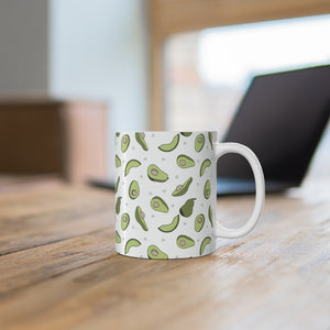 Avocado Print Mug 11oz - Lili White Creations 