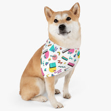 Load image into Gallery viewer, 90s Design Pet Bandana Collar - Lili White Creations 