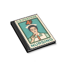 Load image into Gallery viewer, Vintage US Postage Stamp Nursing Journal - Ruled Line - Lili White Creations 