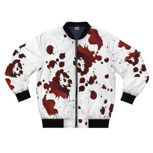 Blood Splatter AOP Bomber Jacket - Lili White Creations 