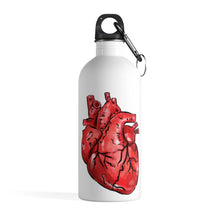 Load image into Gallery viewer, Anatomical Heart Stainless Steel Water Bottle - Lili White Creations 