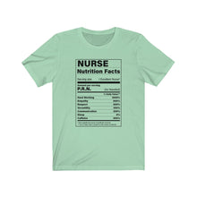 Load image into Gallery viewer, Nurse Nutritions Label Unisex Jersey Short Sleeve Tee - Lili White Creations 