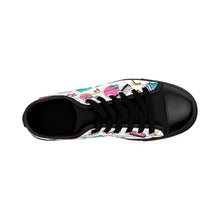 Load image into Gallery viewer, 90s Print Women&#39;s Sneakers - Lili White Creations 