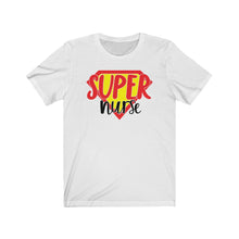 Load image into Gallery viewer, Super Nurse Unisex Jersey Short Sleeve Tee - Lili White Creations 