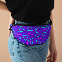 Load image into Gallery viewer, 90s Purple Design Fanny Pack - Lili White Creations 