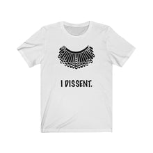 Load image into Gallery viewer, I Dissent. Dissent Collar Unisex Jersey Short Sleeve Tee - Lili White Creations 