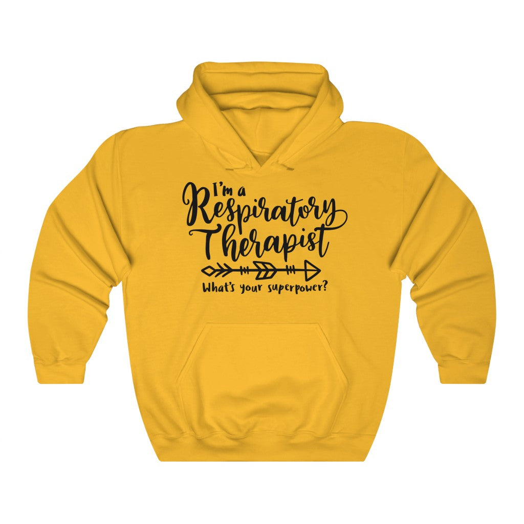 I'm a Respiratory Therapist. Whats your Superpower? Unisex Heavy Blend Hooded Sweatshirt - Lili White Creations 