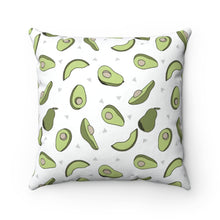 Load image into Gallery viewer, Avocado Print Spun Polyester Square Pillow Case - Lili White Creations 