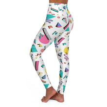 Load image into Gallery viewer, 90s Print High Waisted Yoga Leggings - Lili White Creations 