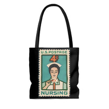 Load image into Gallery viewer, Vintage Nursing Stamp Tote Bag - Lili White Creations 