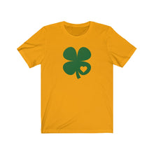 Load image into Gallery viewer, Shamrock with Heart Unisex Jersey Short Sleeve Tee - Lili White Creations 