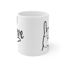 Load image into Gallery viewer, LOVE American Sign Language (ASL) Mug 11oz - Lili White Creations 