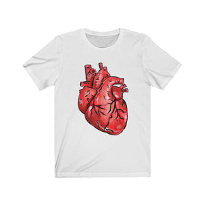 Anatomical Heart Unisex Jersey Short Sleeve Tee - Lili White Creations 