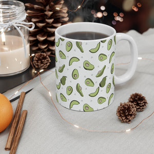 Avocado Print Mug 11oz - Lili White Creations 