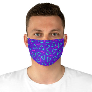 Purple 90s Design Fabric Face Mask - Lili White Creations 