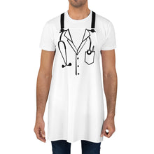 Load image into Gallery viewer, Medical Coat/ Lab Coat with Stethoscope Apron - Lili White Creations 