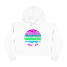 Load image into Gallery viewer, Retro 80s Design Crop Hoodie - Lili White Creations 