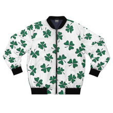 Load image into Gallery viewer, Shamrock AOP Bomber Jacket - Lili White Creations 