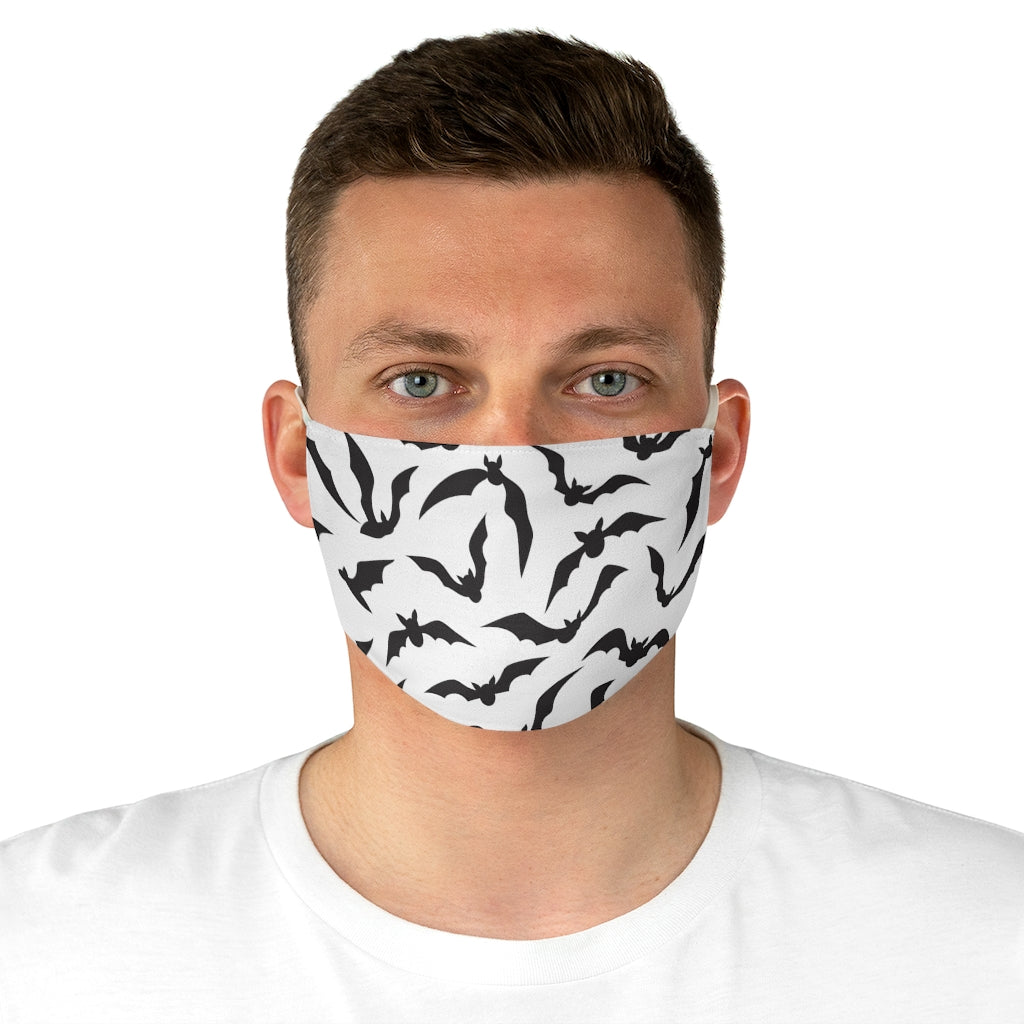 Black Bats Fabric Face Mask - Lili White Creations 