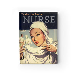 Vintage Nurse Advertisement Journal - Ruled Line - Lili White Creations 