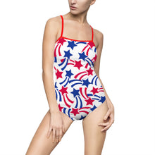 Load image into Gallery viewer, Stars Fourth of July Women&#39;s One-piece Swimsuit - Lili White Creations 