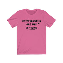 Load image into Gallery viewer, Compressions are My Cardio Unisex Jersey Short Sleeve Tee - Lili White Creations 