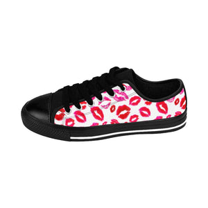 Lips Valentine's Day Women's Sneakers - Lili White Creations 