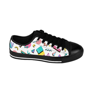 90s Print Men's Sneakers - Lili White Creations 