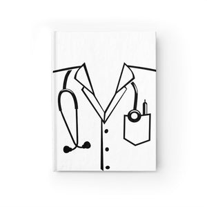 Medical Lab Coat Journal - Ruled Line - Lili White Creations 