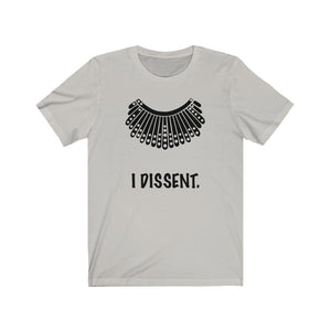 I Dissent. Dissent Collar Unisex Jersey Short Sleeve Tee - Lili White Creations 