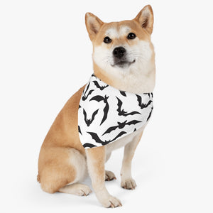 Black Bats Pet Bandana Collar - Lili White Creations 