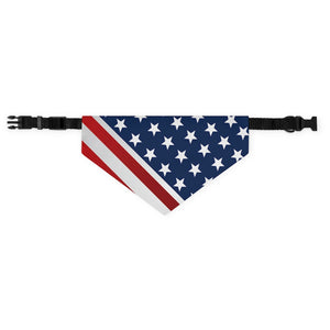 American Flag Pet Bandana Collar - Lili White Creations 